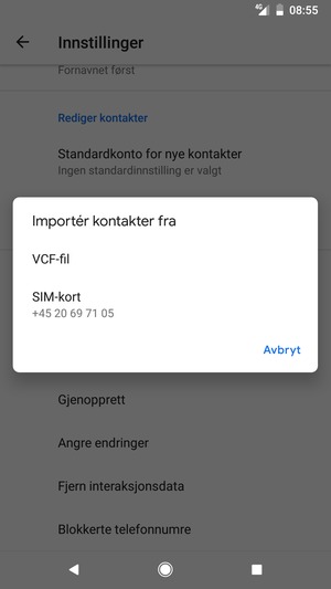 Velg SIM-kort