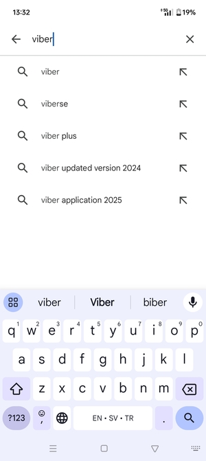 Enter the app name and select Search