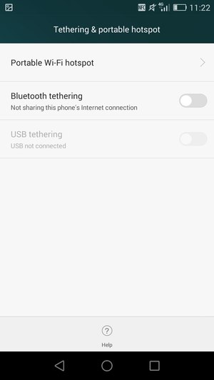 Select Portable Wi-Fi hotspot