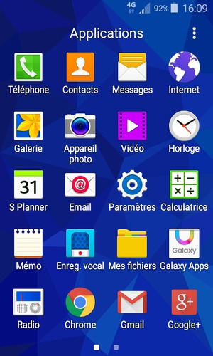 Sélectionnez Paramètres