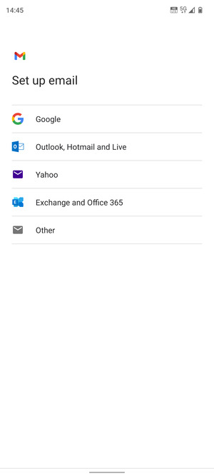 Select Outlook, Hotmail and Live