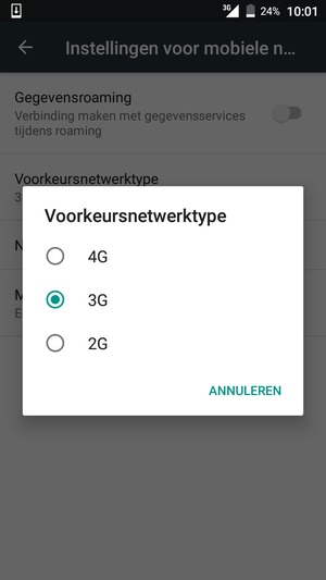 Selecteer uw voorkeursoptie