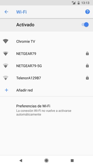 Seleccione la red inalámbrica a la que desea conectarse