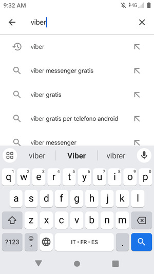 Inserisci il nome dell'app e seleziona Ricerca