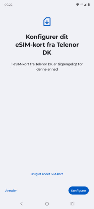 Vælg Konfigurer