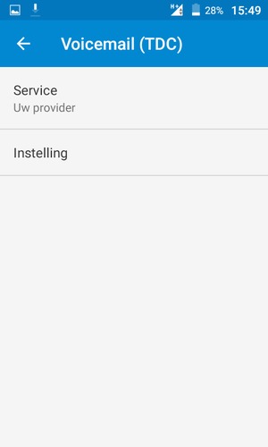 Selecteer Instelling