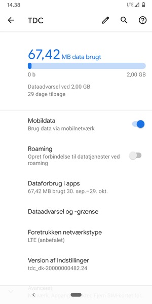 Vælg Foretrukken netværkstype