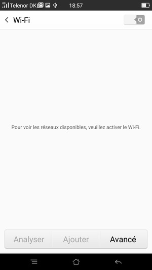 Activer le Wi-Fi