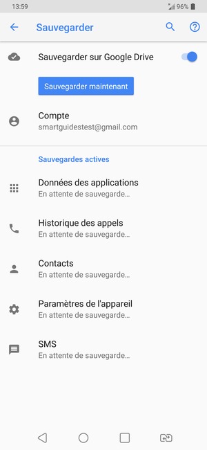 Sélectionnez Compte