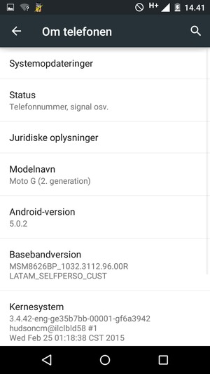 Vælg Systemopdateringer
