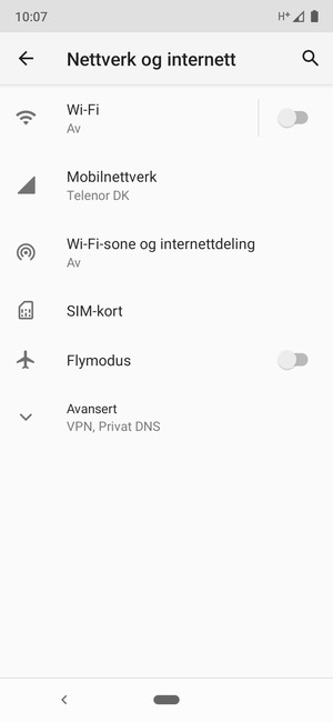 Velg Mobilnettverk