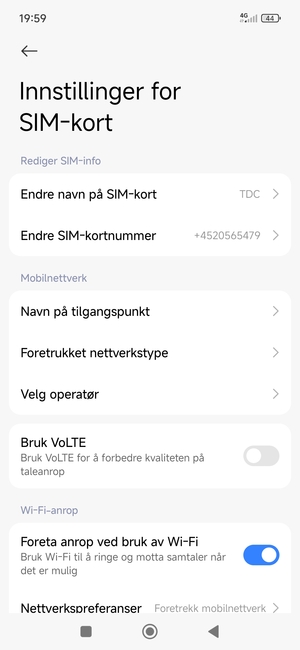 Velg Navn på tilgangspunkt