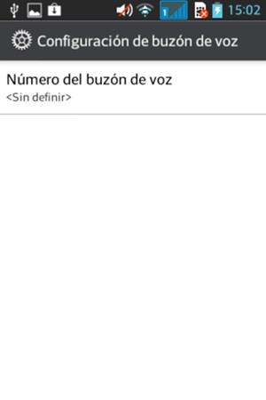 Seleccione Número del buzón de voz