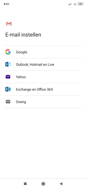 Selecteer Google