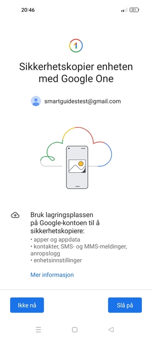Velg Slå på