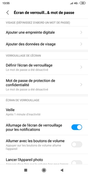 Sélectionnez Définir l'écran de verrouillage