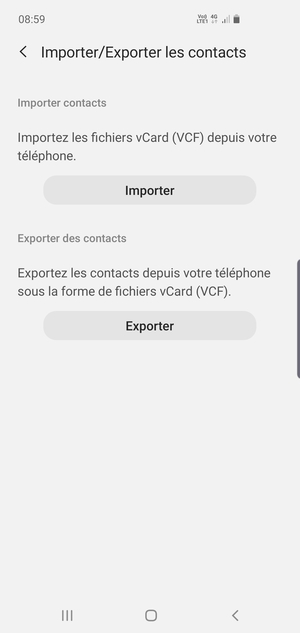 Sélectionnez Importer