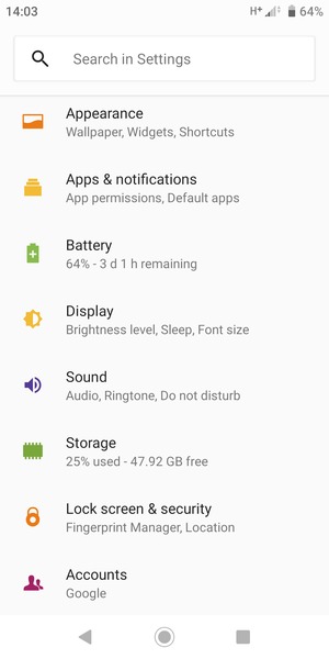 Return to the Settings menu and select Battery