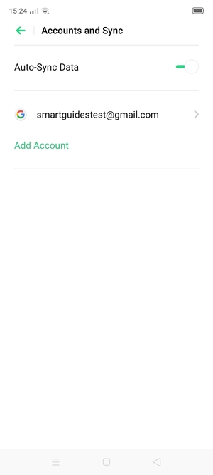 Select your Google account