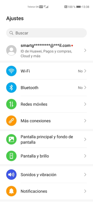 Seleccione ID de Huawei