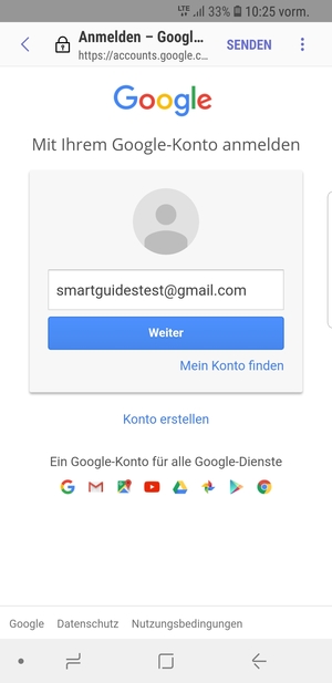Wählen Sie Weiter