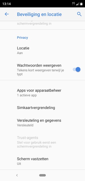 Selecteer Simkaartvergrendeling