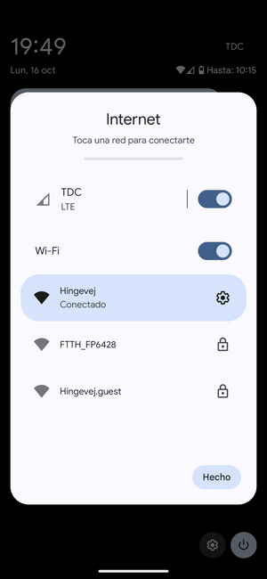 Desactive Wi-Fi