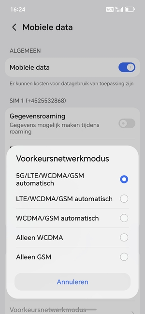 Selecteer uw voorkeursoptie