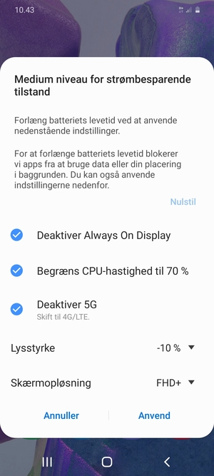 Vælg Anvend