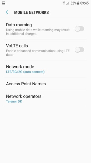 Select Access Point Names