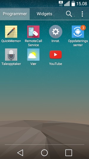 Bla til og velg Innst.