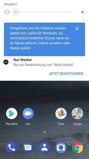 Drücken Sie erneut für Lautlos-Modus