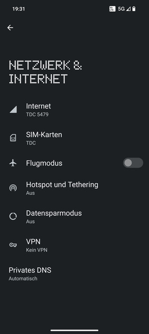 Wählen Sie SIM-Karten