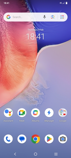 Swipe up