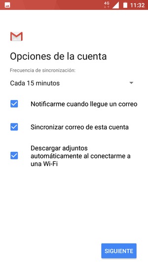 Seleccione SIGUIENTE