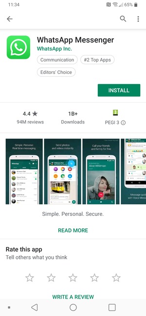 Select INSTALL