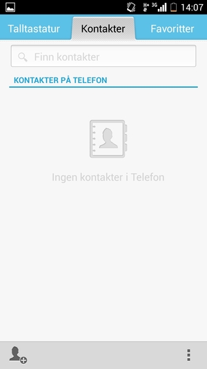 Velg menyknappen