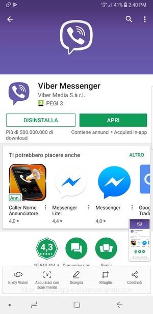 Seleziona APRI