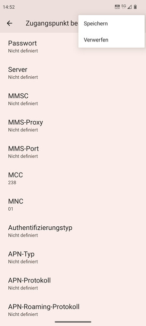 Wählen Sie Speichern