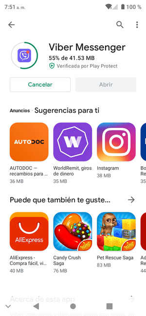 Espere a que el proceso de instalación finalice