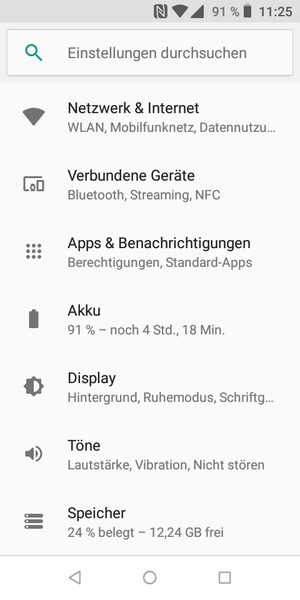 Wählen Sie Netzwerk & Internet
