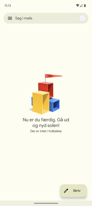 Din Hotmail er klar til brug