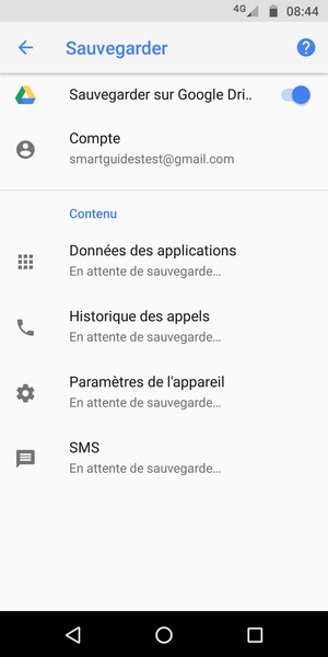 Sélectionnez Compte