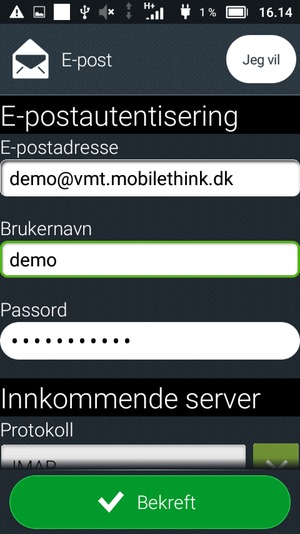 Skriv inn Brukernavn