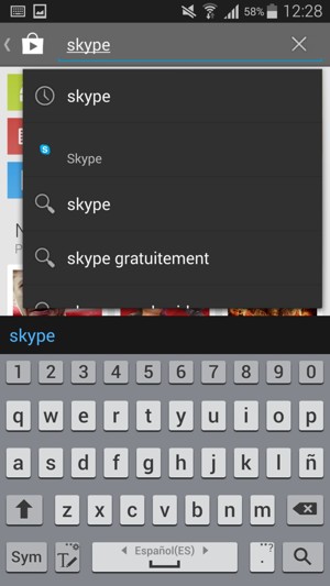 Saisissez le nom de l'appli et sélectionnez Rechercher