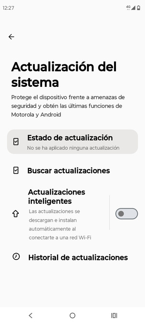 Seleccione Buscar actualizaciones