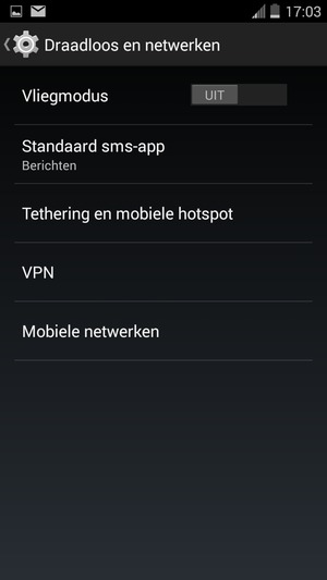 Selecteer Tethering en mobiele hotspot
