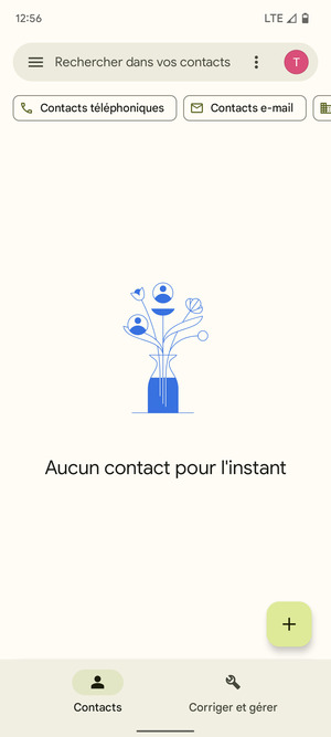 Sélectionnez Corriger et gérer