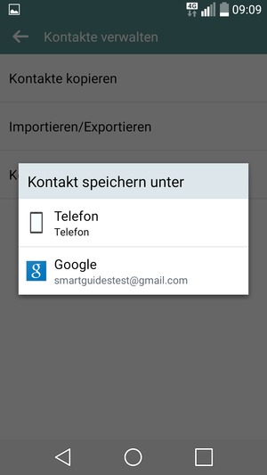 Wählen Sie Ihr Google Konto
