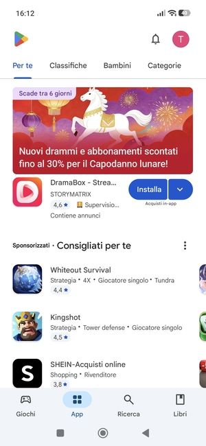 Seleziona Ricerca